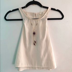 Tobi Scoop Neck Tank Top (Cream)